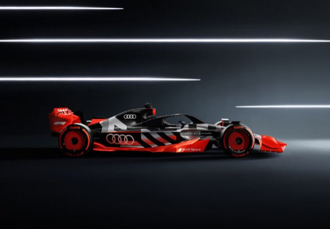 An F1 car in Audi livery